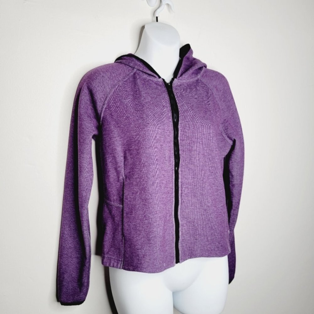 Layers 8 Heathered Purple Zip Up Hoodie - Picture 2 of 8